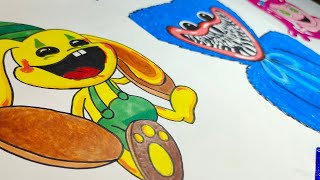 Drawing Friday Night Funkin Vs Bunzo Bunny Original huggy Wuggy mommy Long Legs Poppy Playtime