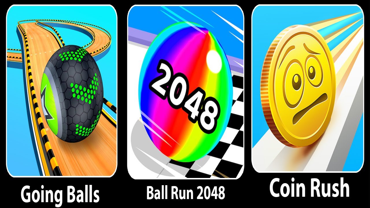 Going Ball VS Ball Run 2048 VS Coin Rush - All Levels Android iOS Gameplay Ep 1