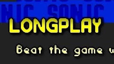 How To Get The Longplay Achievement In Sonic 3 A.I.R! (DEBUG MODE NEEDED)