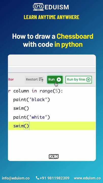 How to draw a Chessboard with Code in Python?#python #pythonprogramming ...