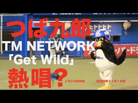 【ヤクルトスワローズ】つば九郎がTMの「Get Wild」を熱唱。スワローズ最終戦のセレモニー後にサプライズのつば九郎劇場