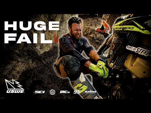 This hard enduro crash cost us hours to fix // Average Burro Adventures 09