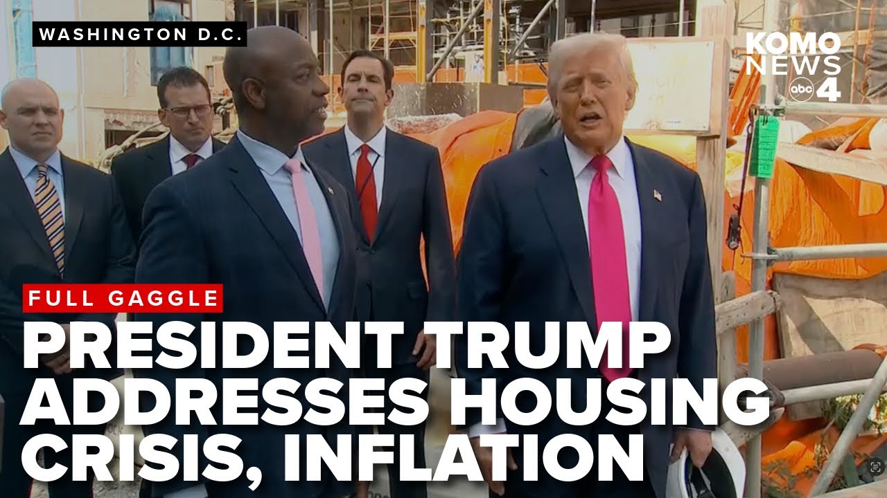 Housing crisis, inflation govt. cuts: Trump, Scott give gaggle outside of D.C. construction site