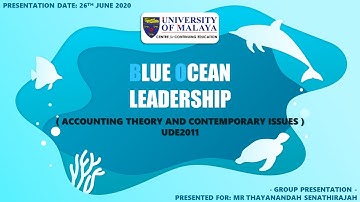 UDE2011 - ACCOUNTING THEORY AND CONTEMPORARY ISSUES - GROUP 1  - BLUE OCEAN LEADERSHIP