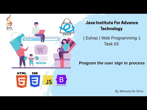 Java Institute For Advance Technology | Eshop | Web Programming Task 3