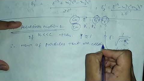 Relativistic & Ultra relativistic Motion for B.sc 2nd year by Sapna Agarwal