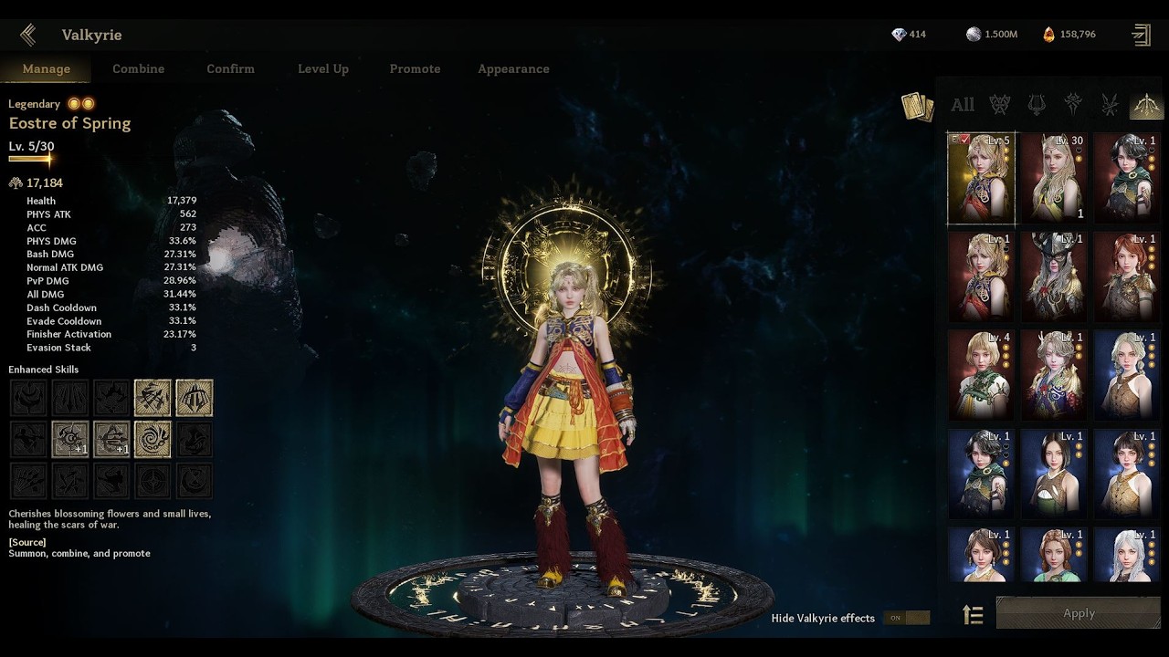 Legend Valkyrie Reroll