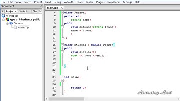 069  Public Inheritance in C++   Object Oriented Programming Video Tutorial