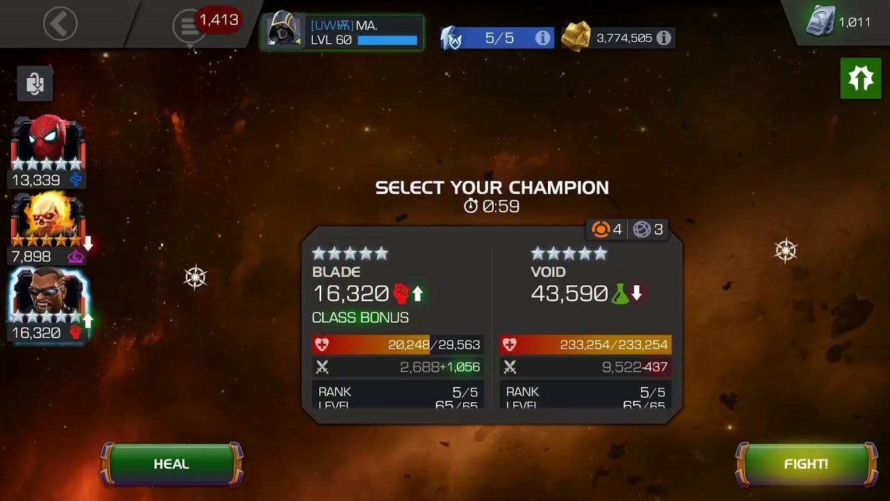 Solo Void Map 6 Mini Boss - Marvel Contest of Champions - YouTube