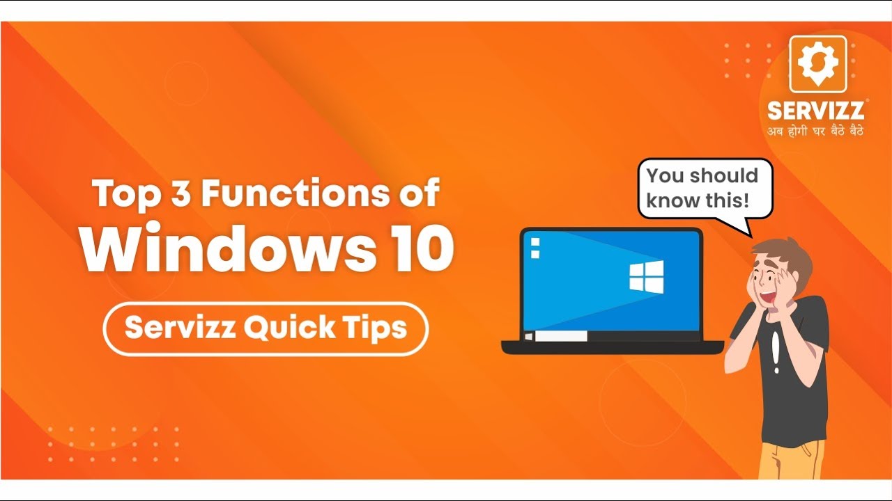 Top 3 Functions of Windows 10 🔥| You Should know | Servizz Quick Tips ...