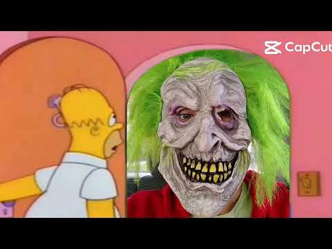I don't think homer likes clowns 🤡