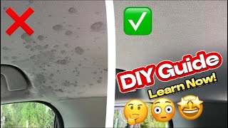 How to Clean Car Headliner(Stain Removal!)