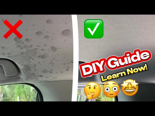 Understanding headliner materials and stain causes