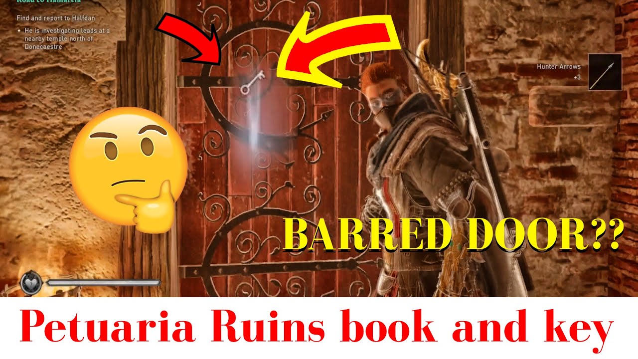 Petuaria Ruins book and key | Locked  Sealed | Barred Doors - Assassin's Creed Valhalla