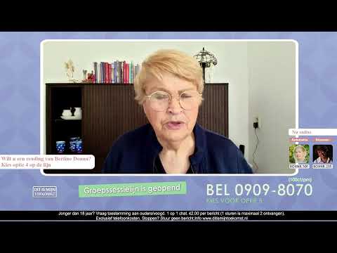 Maandag 18 mei Bertine Donna in de Hoofduitzending