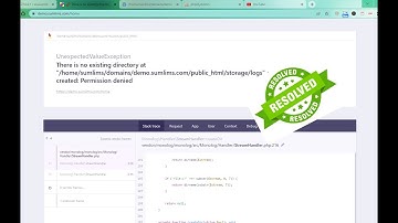 How to fix Error: Steram of file "/storage/logs/laravel.log" could not be opened. Permission denied
