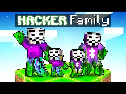 Having a HACKER FAMILY in Minecraft!