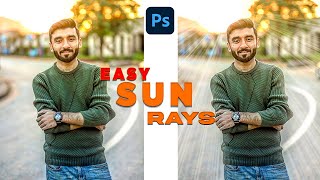 Sun Rays Effect in Photoshop | Create Light Rays | Photoshop Tutorial (Easy)