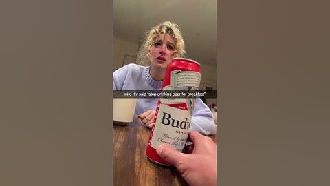 I’ll never stop drinking beer for breakfast