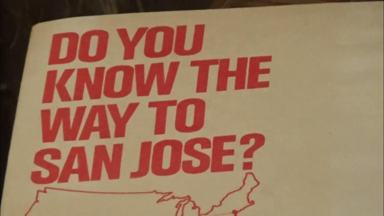 DO YOU KNOW THE WAY TO SAN JOSE ? ..*( RARE United Airlines Promo