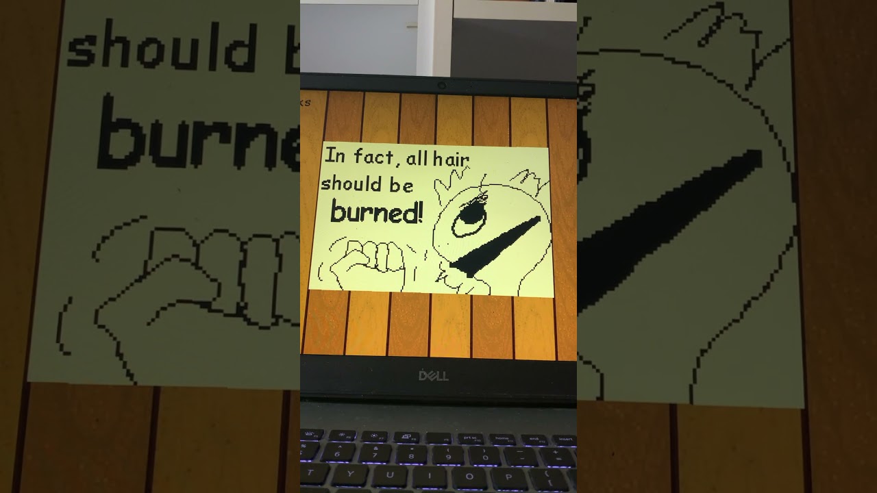 Baldi’s basics hair comic