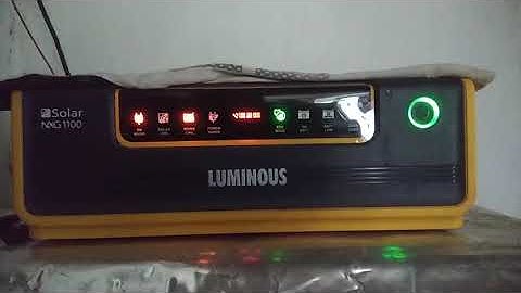luminous nxg 1100 problem mains and solar charging led glow problem not solve.
