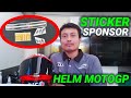 BEGINI PROSES PENEMPELAN STICKER SPONSOR PADA HELM MOTOGP