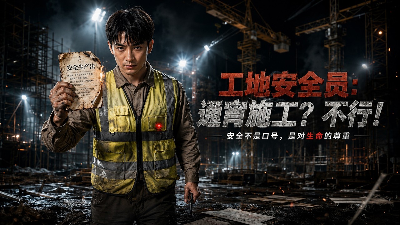 工地安全員：通宵施工？不行！