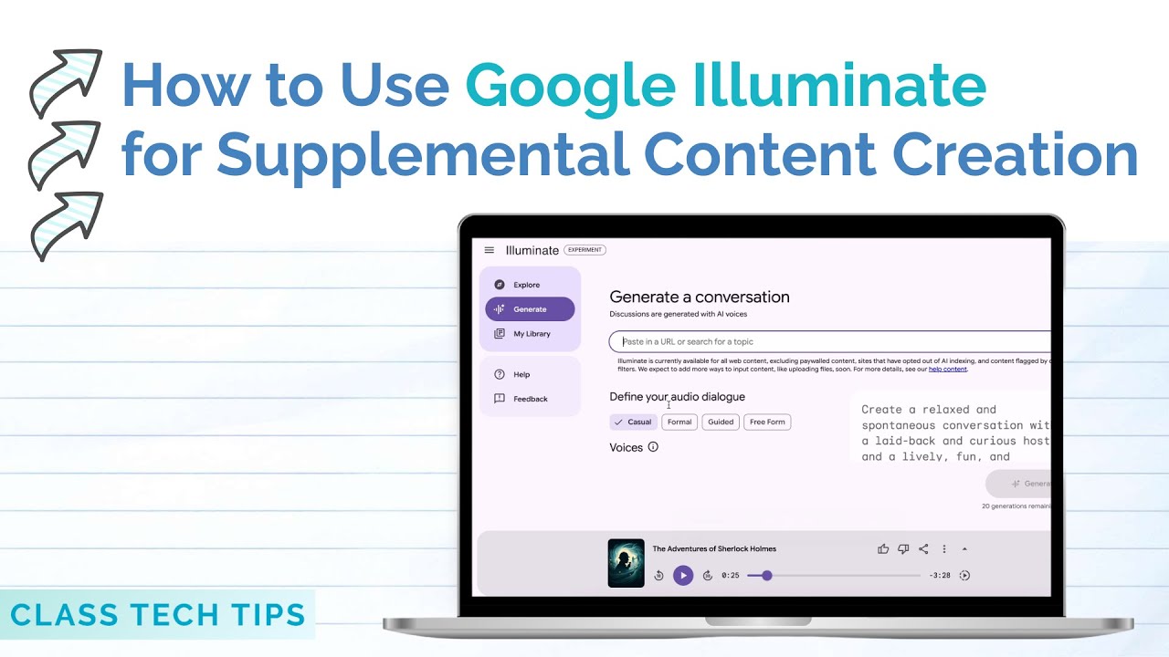 How to Use Google Illuminate for Supplemental Content Creation (AI for Educators)