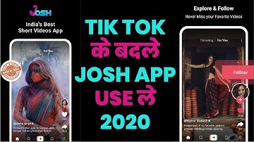 TikTok Replacement Made in Indian App | Josh App Me Video Kaise Banaye | Short Video App in Hindi