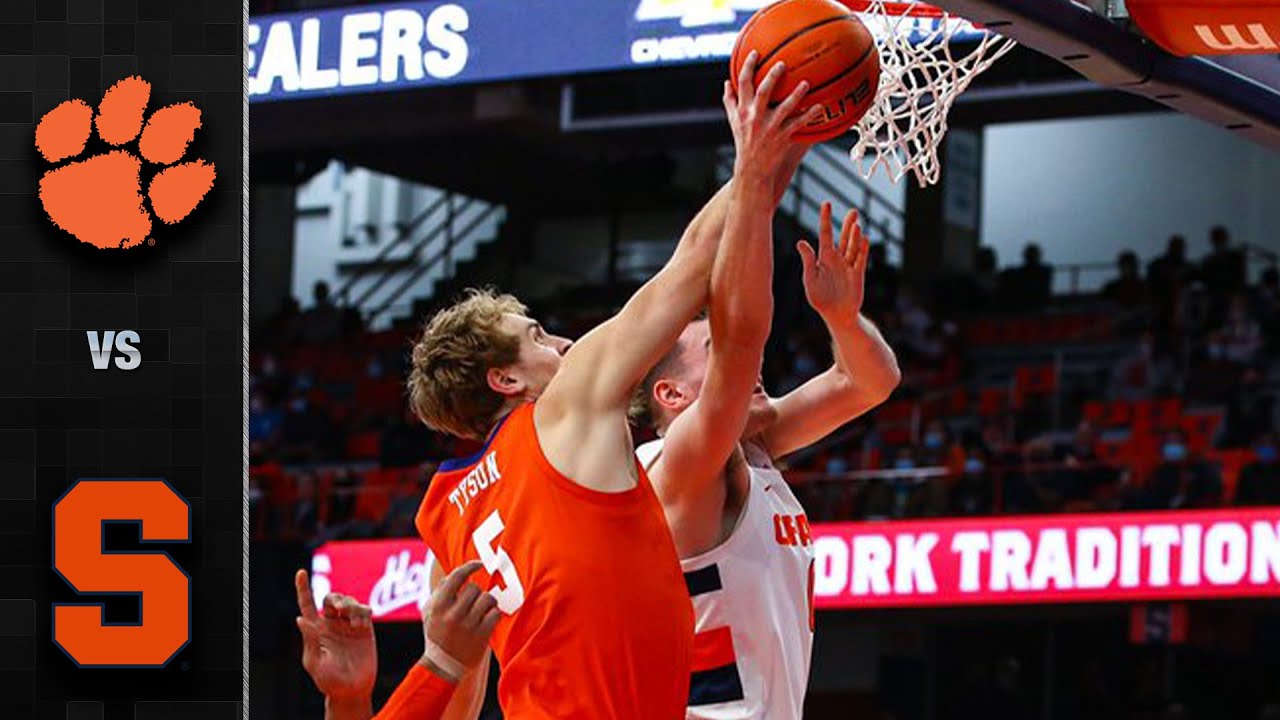 Clemson vs. Syracuse Men's Basketball Highlight (2021-22)