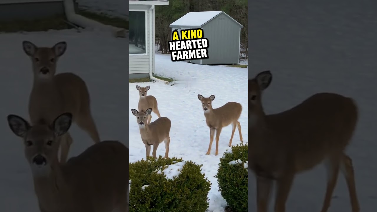 Farmer kindness saves deer life ❤️😊