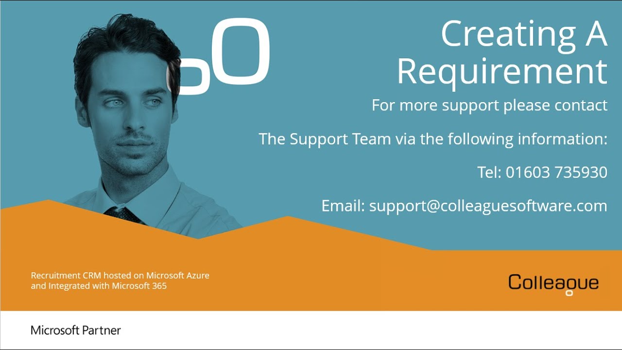 Colleague - Creating A Requirement