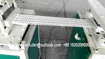 PVC Punching Corner Profile Extrusion Line / PVC Corner Making Machine