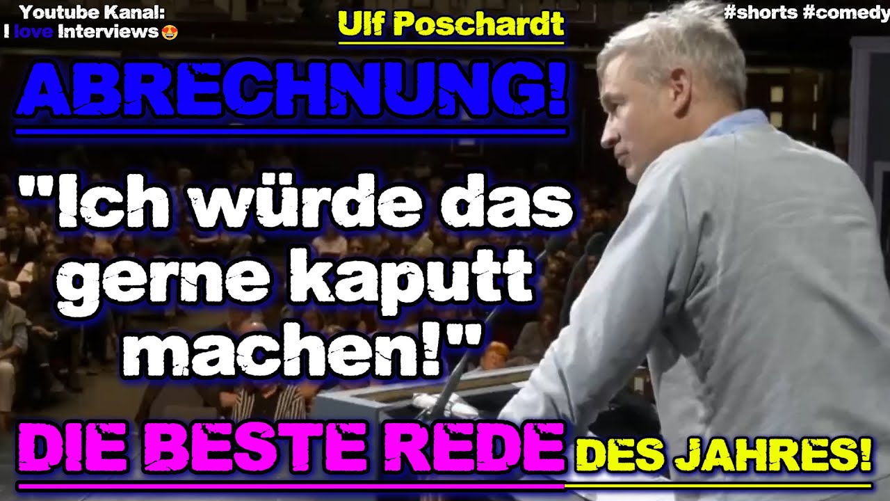 "Macht bitte alle nur so weiter!"💥Ulf Poschardt zerstört die Links-Woke Kulturszene!😲