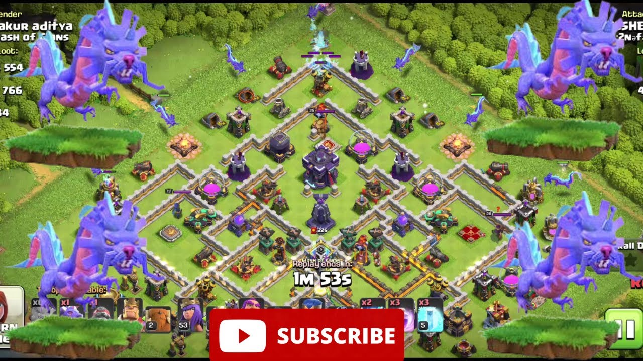 Azure dragon failed | azure dragon attack strategy| clash of clans|