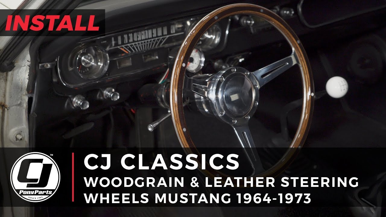 Mustang Install Cj Classics 14 9 Bolt 1965 Gt350 Styled Woodgrain Steering Wheel Kit