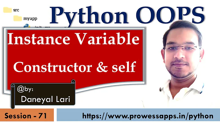 #71 OOP | Instance Variables, Constructor and self | Python Tutorial for Beginners