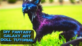 DIY Fantasy Galaxy Cat Art Doll Tutorial