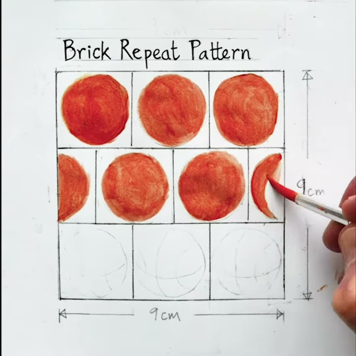 Hand drawn animated brick repeat pattern - YouTube