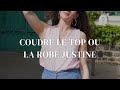 Tuto couture justine  coudre un top ou robe entirement doubl