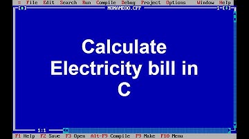 C Program(23) - Calculate electricity bill in C || Electricity bill program in c using if else