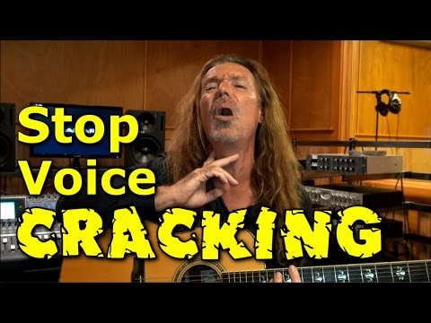 How do I stop my voice from cracking?
