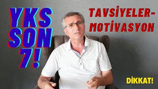 YKS2022 SON HAFTA DİKKAT | YKS SINAV ANI STRES KONTROLÜ | PANDEMİ MATEMATİK #YKS