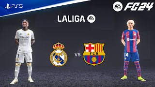 FC 24 - Real Madrid vs Barcelona | La liga 23/24 Full Match El Clasico | PS5™ [4K60]