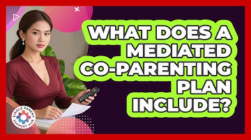What Does A Mediated Co-parenting Plan Include? - Single Parent Support Hub