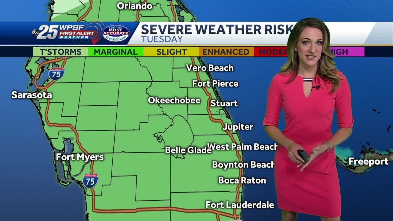 Storm chances move into South Florida - YouTube