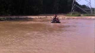 2005 Arctic cat atv mudding at river run ATV park texas