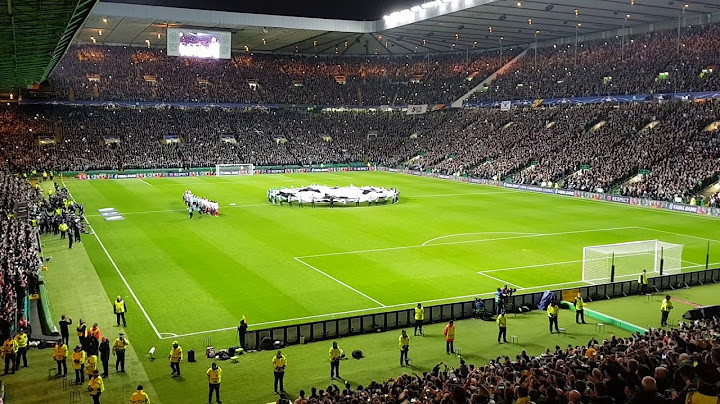 Amazing Atmosphere Celtic Park, Champions League Hymne, Celtic Glasgow-tv FC Bayern München,  31.11.
