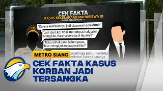 Perjalanan Kasus Mahasiswa UI, dari Korban Jadi Tersangka